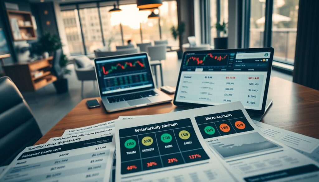 account types minimum deposits