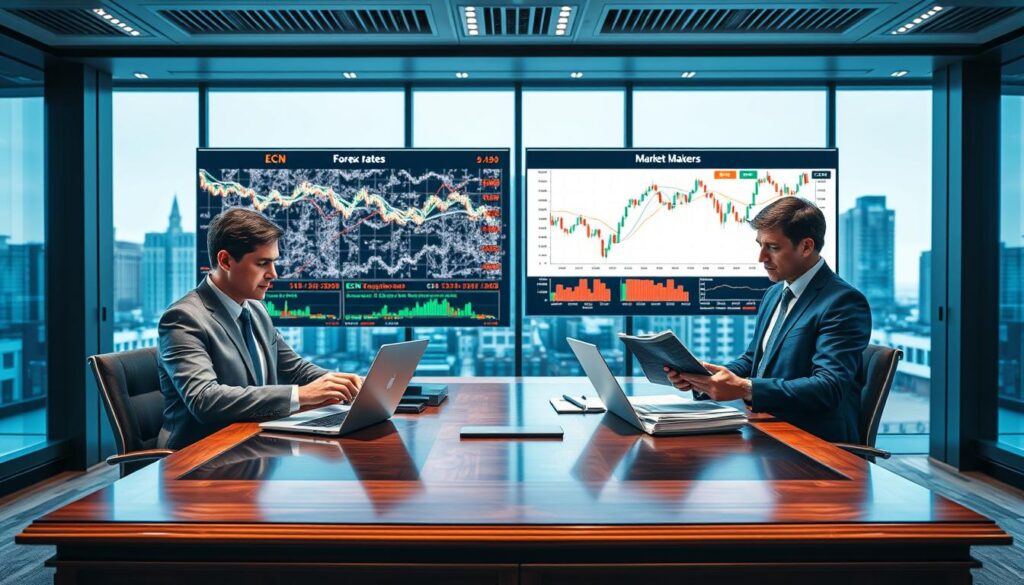 ecn market makers comparison