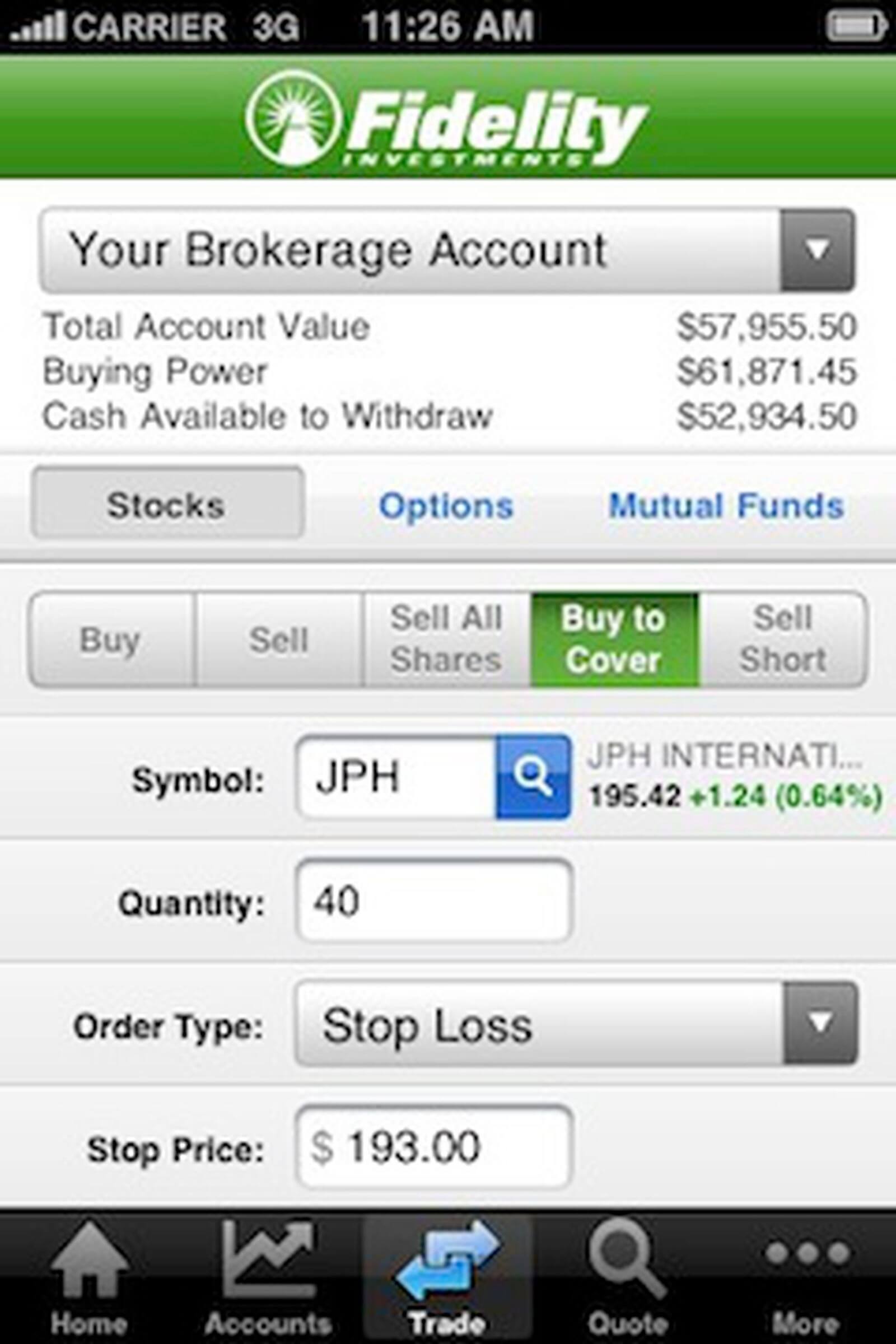 fidelity brokerage app